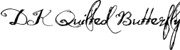 DK Quilted Butterfly font - DK Quilted Butterfly.ttf