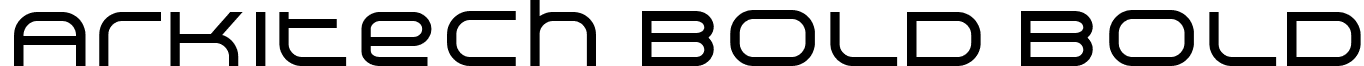 Arkitech Bold Bold font - Arkitech Bold.ttf