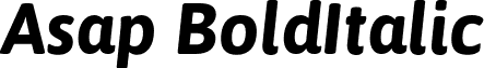 Asap BoldItalic font - Asap-BoldItalic.otf