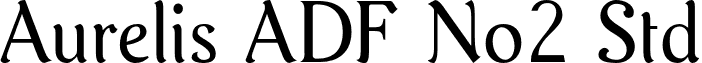 Aurelis ADF No2 Std font - AurelisADFNo2Std-Regular.otf