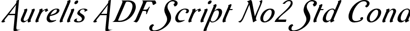 Aurelis ADF Script No2 Std Cond font - AurelisADFScriptNo2Std-CdIta.otf