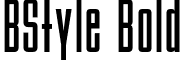 BStyle Bold font - BStyle_B.otf