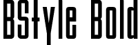 BStyle Bold font - BStyle_B.ttf