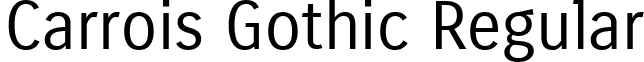 Carrois Gothic Regular font - CarroisGothic-Regular.ttf