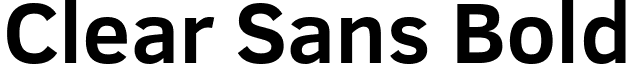 Clear Sans Bold font - ClearSans-Bold.ttf