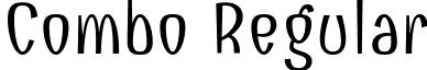 Combo Regular font - Combo-Regular.ttf