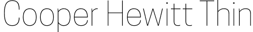 Cooper Hewitt Thin font - CooperHewitt-Thin.otf