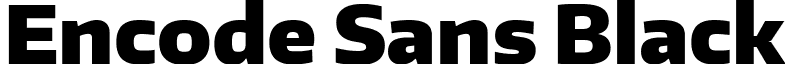 Encode Sans Black font - EncodeSans-Black.ttf