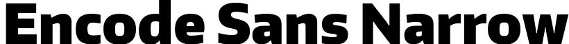 Encode Sans Narrow font - EncodeSansNarrow-Black.ttf