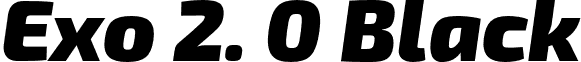 Exo 2. 0 Black font - Exo2.0-BlackItalic.otf