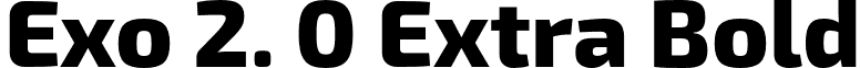Exo 2. 0 Extra Bold font - Exo2.0-ExtraBold.otf