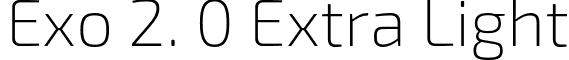 Exo 2. 0 Extra Light font - Exo2.0-ExtraLight.otf