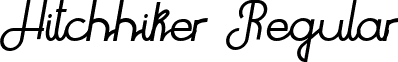 Hitchhiker Regular font - Hitchhiker.ttf