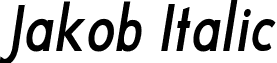 Jakob Italic font - jakob_i.ttf