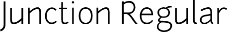 Junction Regular font - Junction-light.otf