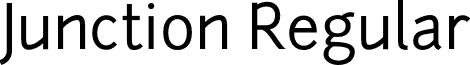 Junction Regular font - Junction-regular.otf