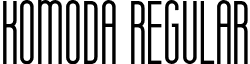 Komoda Regular font - Komoda.otf