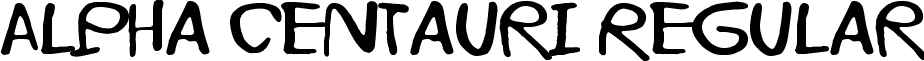 Alpha Centauri Regular font - Alpha Centauri.ttf