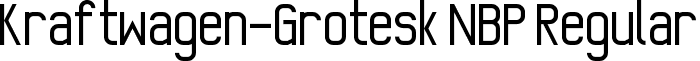 Kraftwagen-Grotesk NBP Regular font - KWG_SANS.ttf