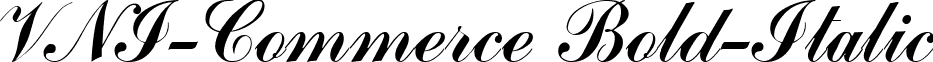 VNI-Commerce Bold-Italic font - vni.common.VCOMMERC.ttf