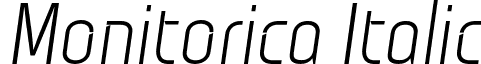 Monitorica Italic font - Monitorica-It.otf