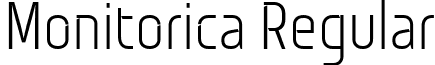 Monitorica Regular font - Monitorica-Rg.ttf