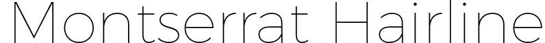 Montserrat Hairline font - Montserrat-Hairline.otf