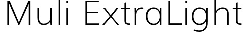 Muli ExtraLight font - Muli-ExtraLight.ttf