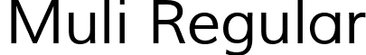 Muli Regular font - Muli-Regular.ttf