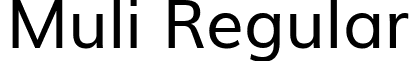 Muli Regular font - Muli.ttf