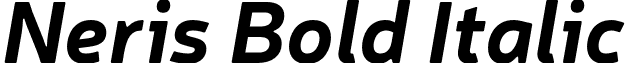 Neris Bold Italic font - Neris-BoldItalic.otf