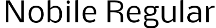 Nobile Regular font - nobile.ttf