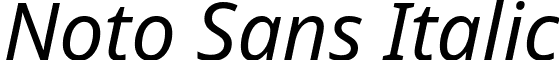 Noto Sans Italic font - NotoSans-Italic.ttf