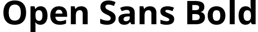Open Sans Bold font - OpenSans-Bold.ttf