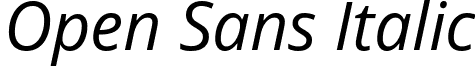 Open Sans Italic font - OpenSans-Italic.ttf