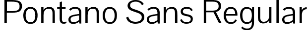 Pontano Sans Regular font - PontanoSans-Regular.ttf