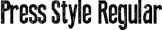 Press Style Regular font - Press Style.ttf