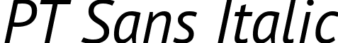 PT Sans Italic font - PTS56F.ttf