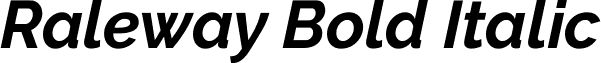 Raleway Bold Italic font - Raleway-BoldItalic.ttf