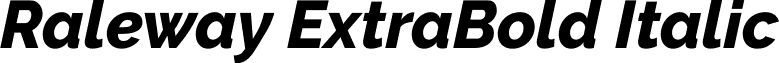Raleway ExtraBold Italic font - Raleway ExtraBold Italic.ttf