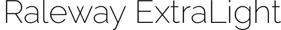 Raleway ExtraLight font - Raleway ExtraLight.ttf