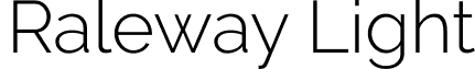 Raleway Light font - Raleway-Light.ttf