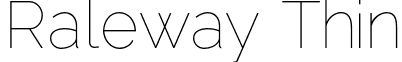 Raleway Thin font - raleway_thin.otf