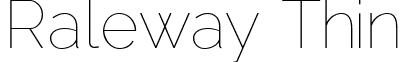 Raleway Thin font - Raleway-Thin.ttf