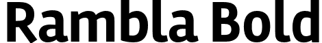 Rambla Bold font - Rambla-Bold.otf