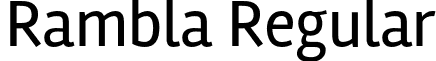 Rambla Regular font - Rambla-Regular.otf