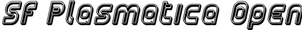 SF Plasmatica Open font - SFPlasmaticaOpen-Italic.ttf