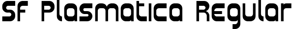 SF Plasmatica Regular font - SFPlasmatica.ttf