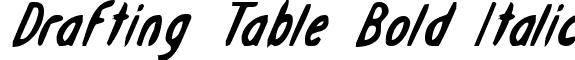 Drafting Table Bold Italic font - draftingboardbi.ttf