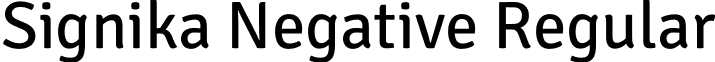 Signika Negative Regular font - SignikaNegative-Regular.ttf